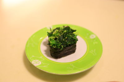 Close-up of food in plate