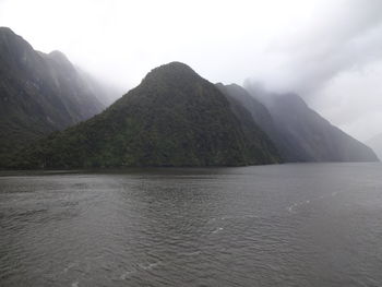 Scenic view of mountain against sky