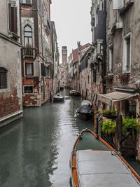 Boats in canal