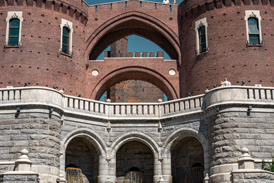 Low angle view of historical building