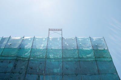 Low angle view of built structure against sky