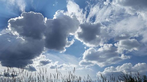 Low angle view of clouds in sky