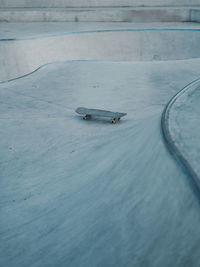 High angle view of boat in sea