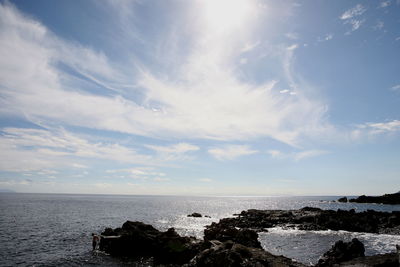 Scenic view of sea against sky