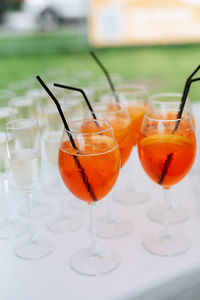 Close-up of drink on table