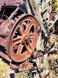 Close-up of rusty metal