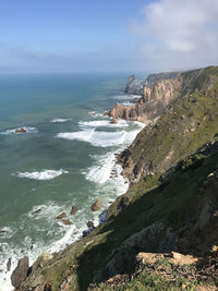 Scenic view of sea against sky