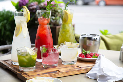 Close-up of drink on table