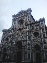 Low angle view of church against sky