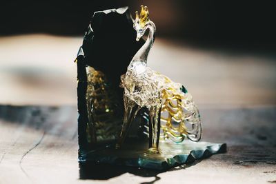 Close-up of cake on table