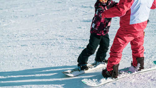 Snowboarding class