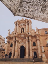 Low angle view of historical building