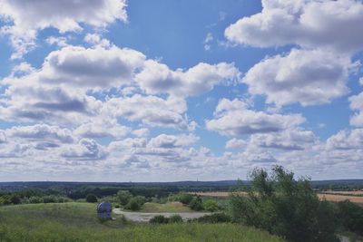 Scenic view of landscape against sky