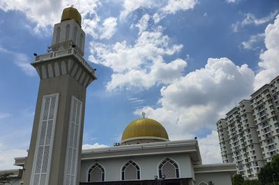 Low angle view of building against sky