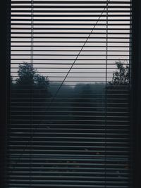 View of closed window of building