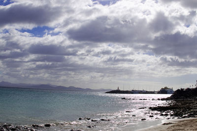 Scenic view of sea against sky