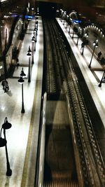 Railroad station platform