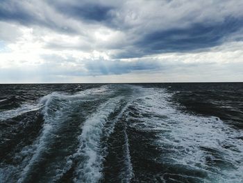 Scenic view of sea against sky