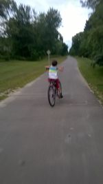 Motorcycle on road