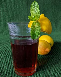 Close-up of drink on table