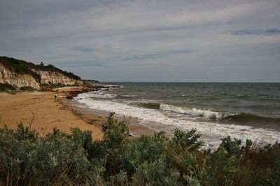 Scenic view of sea against sky