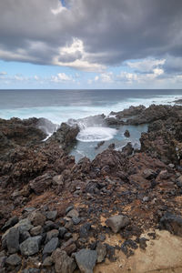 Seacoast of buenavista del norte, tenerife, canary island, spain