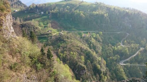 High angle view of landscape