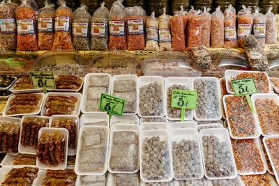 Various fruits for sale in market