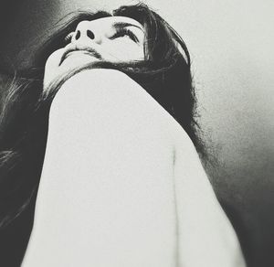 Close-up of naked woman