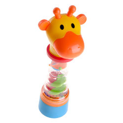 Close-up of multi colored toy against white background