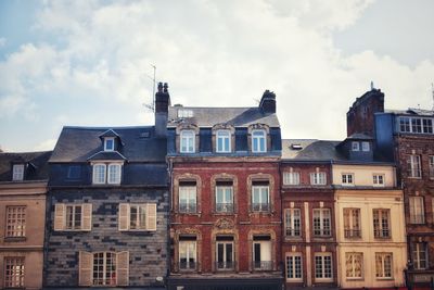 Low angle view of buildings in city