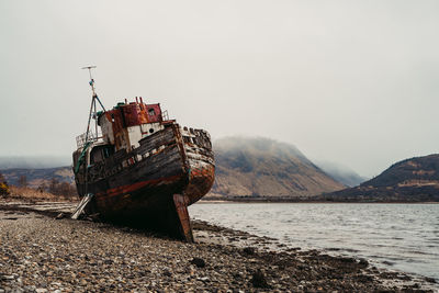 Old boat of caol