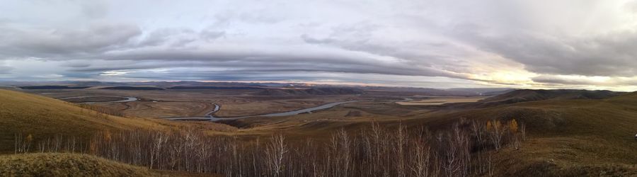 Panoramic view of landscape against sky