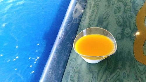 Close-up of drink on table