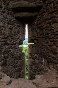 Stone wall of historical building