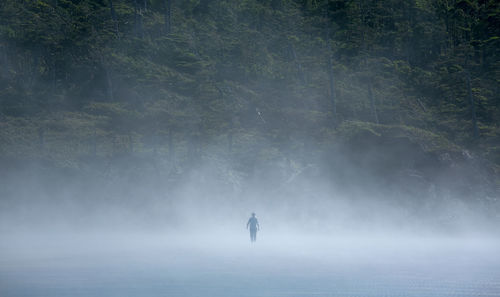 Full length of man in water