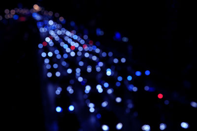 Defocused lights at night