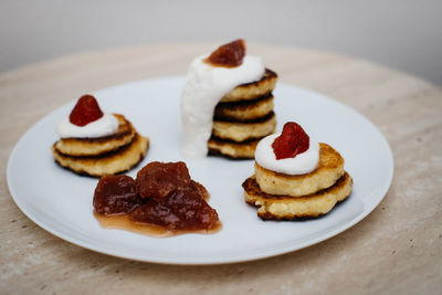 Close-up of cake on plate