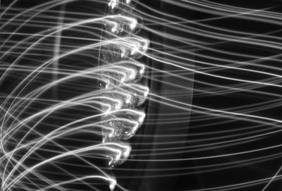 Close-up of illuminated light at night