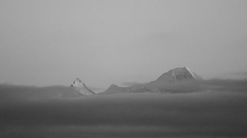 Scenic view of mountain against sky