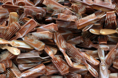 Heap of hairbrushes