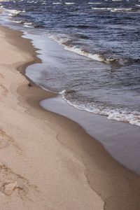 High angle view of beach