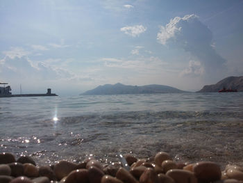 Scenic view of sea against sky