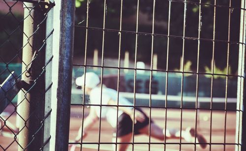 Close-up of chainlink fence