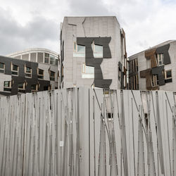 Low angle view of building against sky