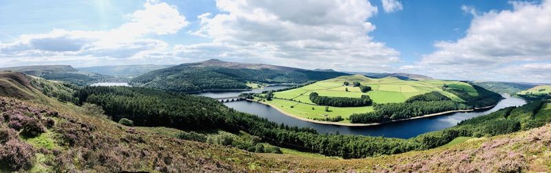 Panoramic view of landscape against sky