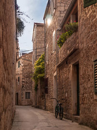 Man in front of building