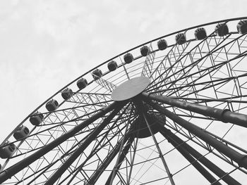 Low angle view of ferris wheel against sky