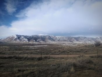 Scenic view of landscape against sky