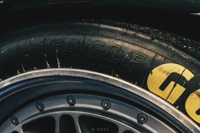 Close-up of car windshield